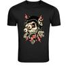 Punk Skull Singer T-Shirt - Rocker Skeleton Microphone Graphic Tee