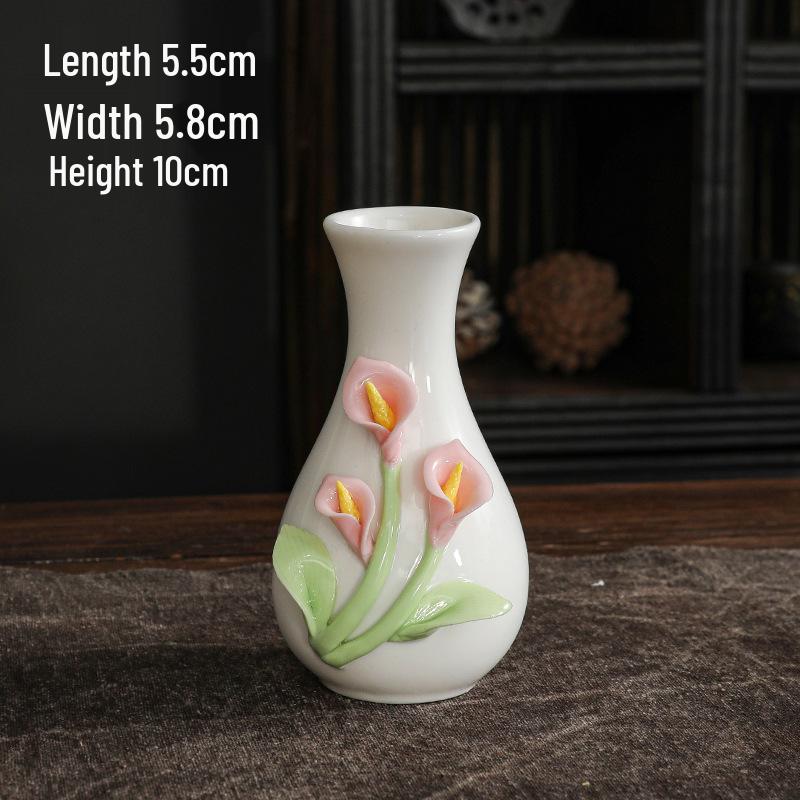 New Handmade Ceramic Pinch Flower Vase for Floral Arrangement and Home Decor