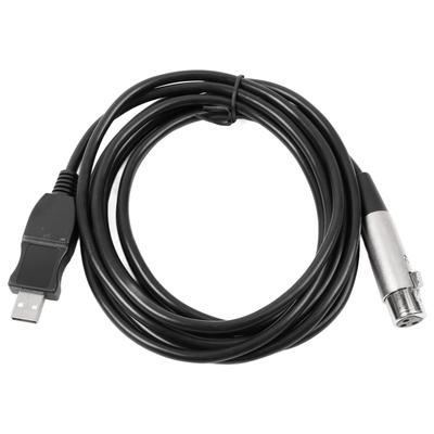 Cavo Microfono USB a XLR Professionale Uscita Segnale Stabile Registrabile Convertitore Microfono USB a XLR