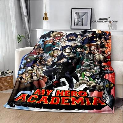 Manta con estampado de dibujos animados académicos My hero, mantas hermosas que mantienen el calor, manta suave y cómoda, regalos de cumpleaños