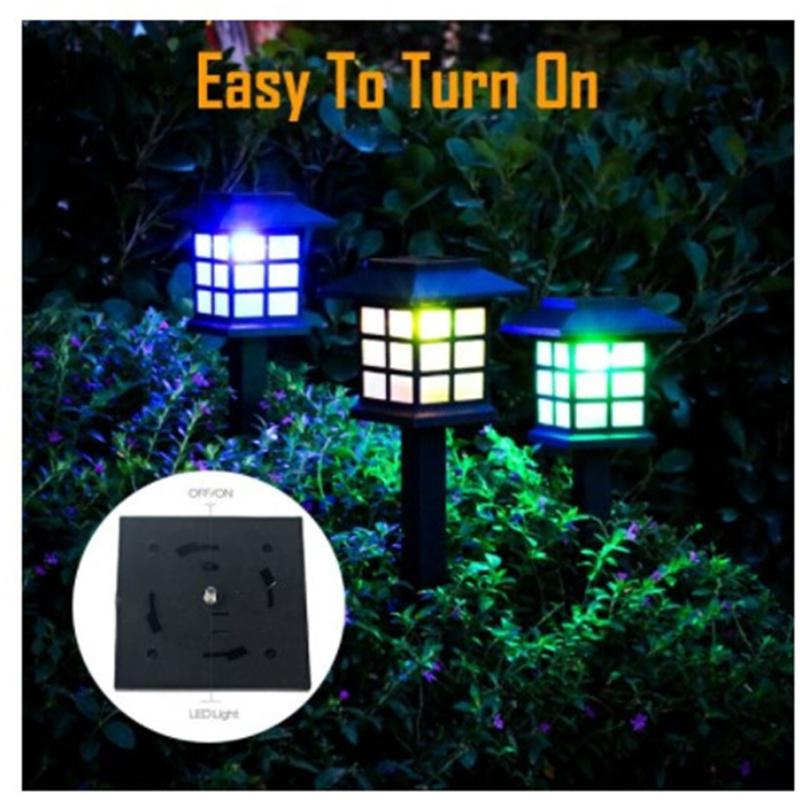 Solar  Street  Light Color-changing Light Ground Lawn Landscape Courtyard Night Light Garden
