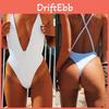 Hochwertiger Damen-Badeanzug-Bikini-Set mit Push-up-Monokini und Reißverschluss-Design