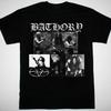 Poster collage banda Bathory T-shirt nera Unisex Cotone Tutte le taglie X006 T-shirt Unisex