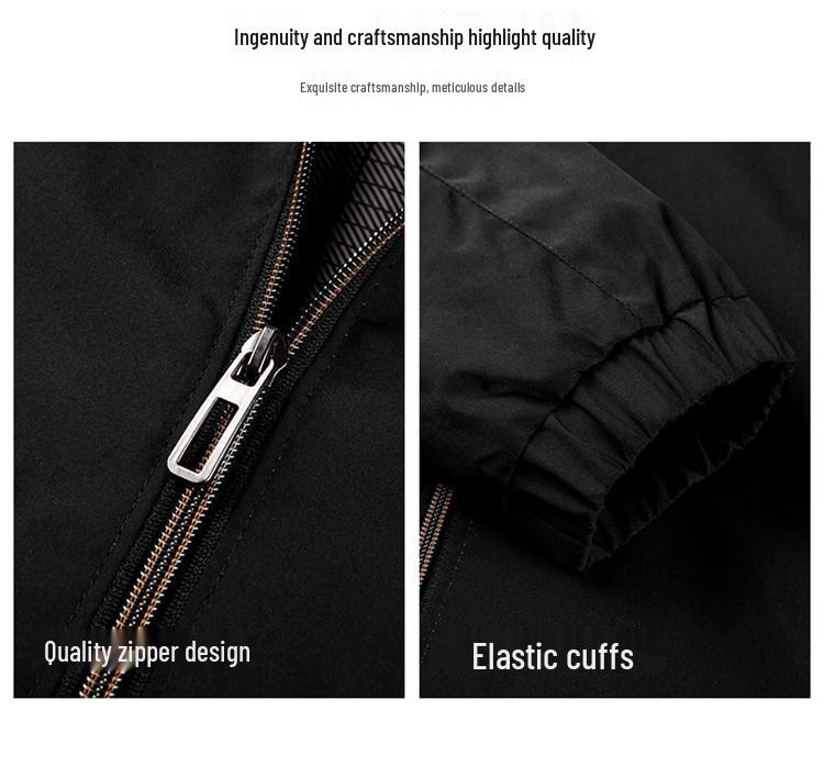 Herbst 2025 Herren Business Casual Jacke mit Stehkragen