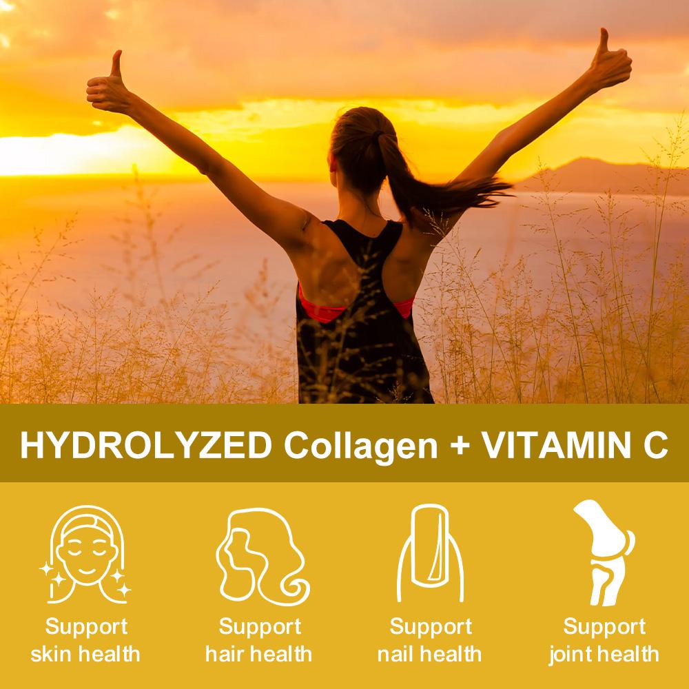 Protein, vitamin C, sodium, Hair Skin Nails Supplements, 120 Capsules