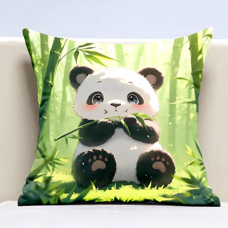 

Милая наволочка с пандой для украшения общежития, офиса, гостиной, дивана, домашней наволочки 40x40cm