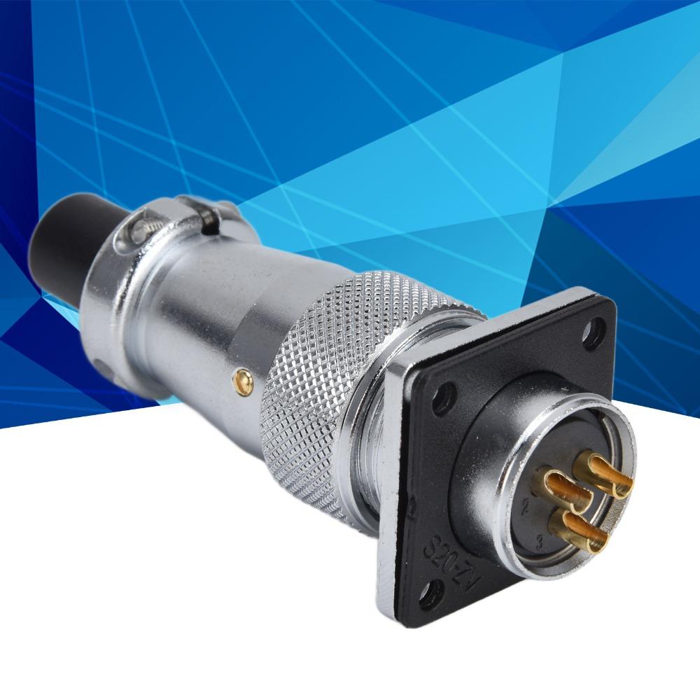 Zinc Alloy Aviation Male Female Plug WS20 Electrical Power Connector  DC Applications