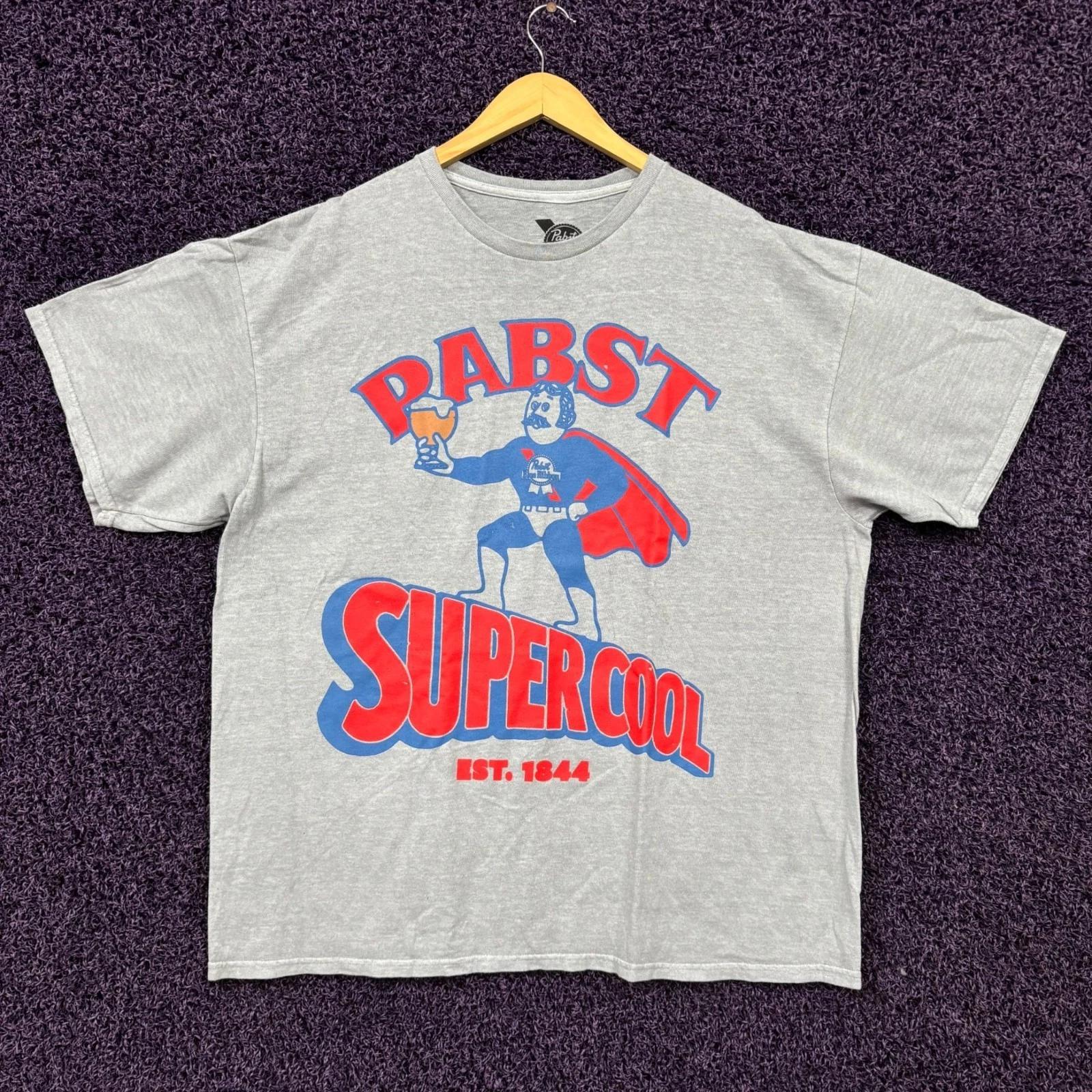 

Pabst Blue Ribbon Supercool Beer Promo Oversized T-Shirt Size M/L 4XL