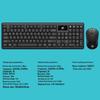 Fude 1600 Wireless Keyboard and Mouse Combo