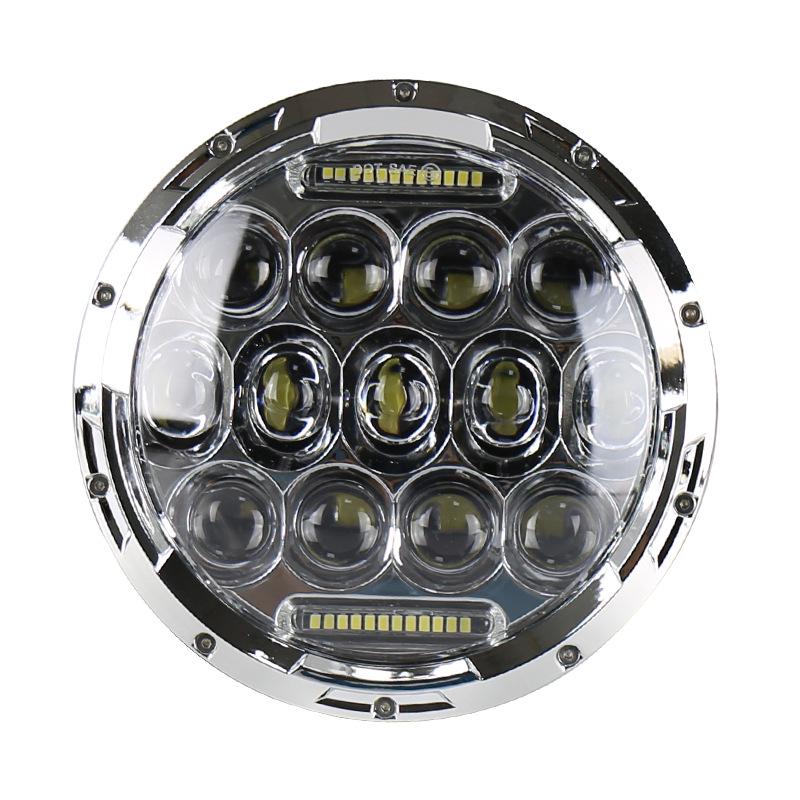 1Pcs/75W 7 Inch Led Round Headlight Far/Low Beam With 13 Lamp Beads For Motorcycle Jeep Wrangler Pickup Truck