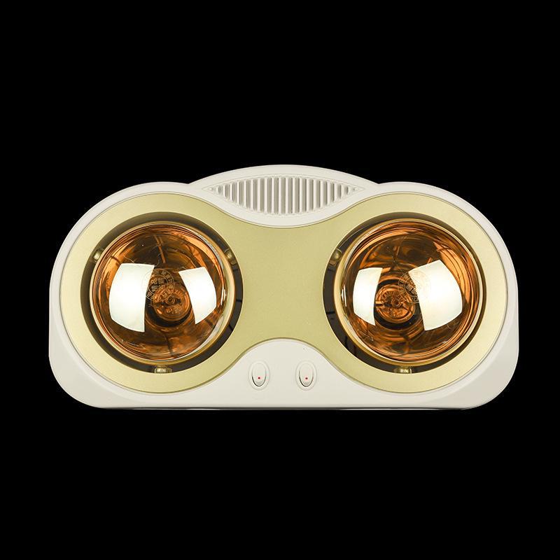 Gold Light Bulb Bathroom Heater - Warm Ceiling Fixture for Home