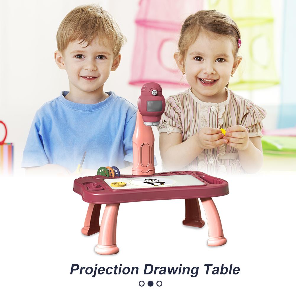 LED-Projektor Kunst Zeichentisch Spielzeug für Kinder Malbrett Lernen