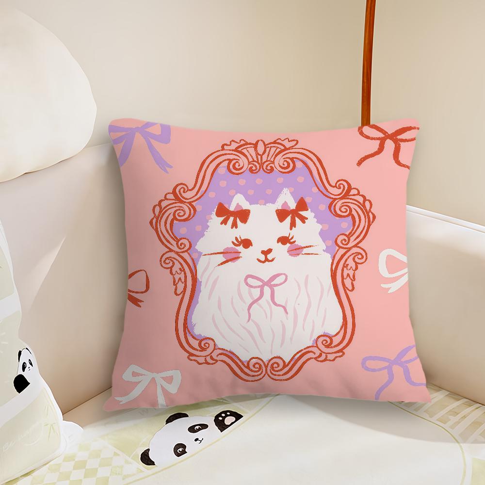 Cute caroon portrait photo cushion cover Pillow Case Plush Fabric Soft Double Sided Print Sofa Cushion Cover Throw Pillow Covers