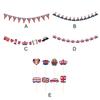 King Charles III Coronation Bunting Banner Set Vibrant Colors Union Jack Bunting Flags Multi-shape for Party Hanging Decoration