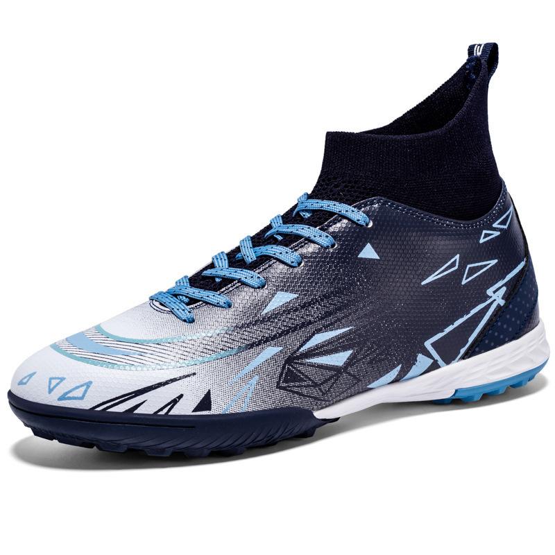 

High-top football shoes men s FG long nails TF broken nails student outdoor grass training sneakers 45
