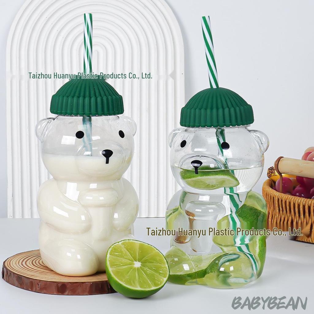 Cross-border Bearista Teddy Bear Children's Cartoon Straw Cup