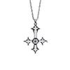 Gothic Cross Pendant Necklace For Women With Alloy Chain And Electroplated Finish