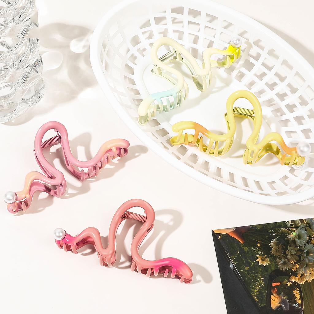 Caterpillar Hair Claws Metal Hairpin Electroplated Alloy Hair Clips Crab For Women Girl Gift Hair Accessories Ponytail Headwear