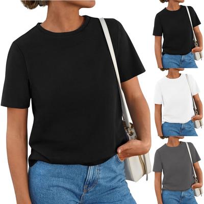 Women's Casual Loose-Fit Short-Sleeve T-Shirt Top