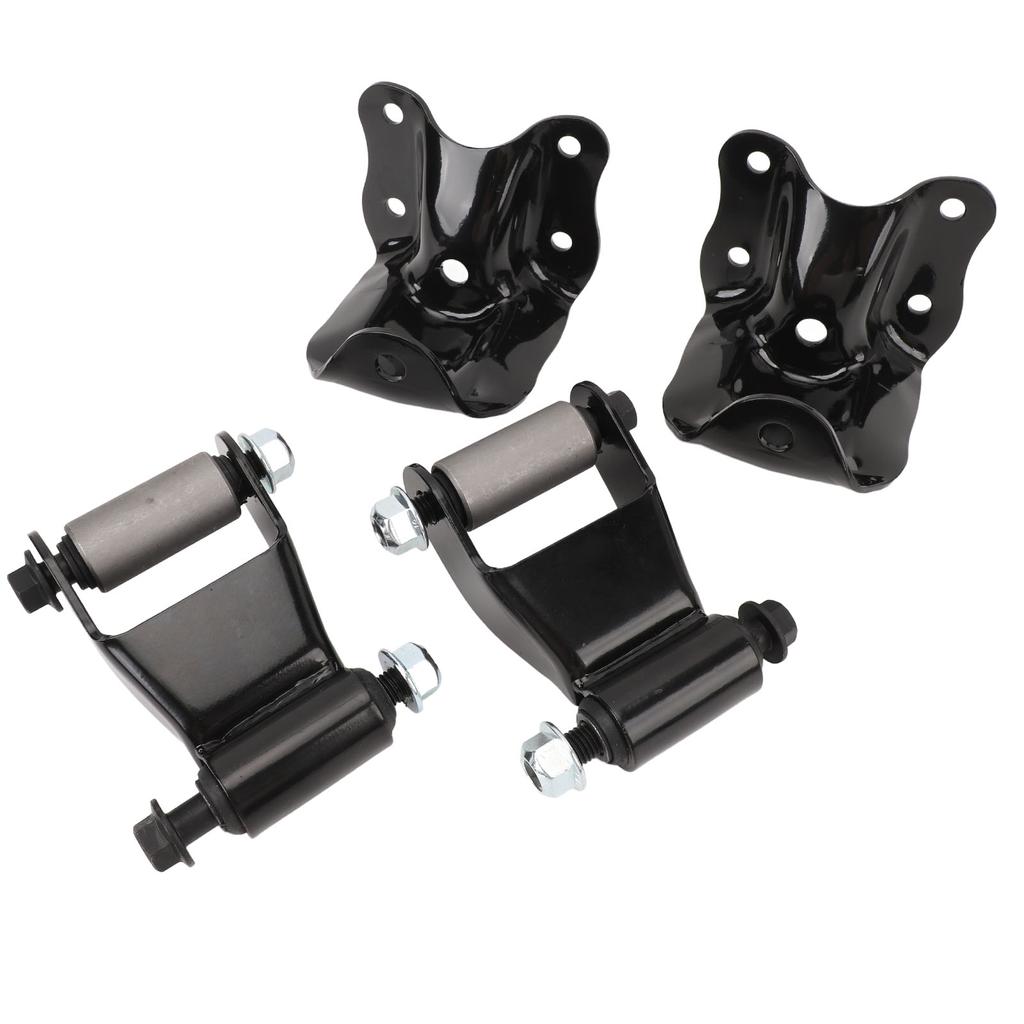Rear Leaf Spring Shackles Hanger Brackets Repair Kit Steel High Strength 722‑001 for B2500 B2300 B3000 B4000