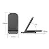 Vertical Phone Induction Charging Stand Rapid Wireless Charger Foldable Design Heat Dissipation Universal With LED Light