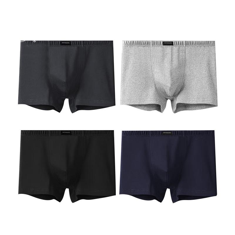 

SEPTWOLVES Men s 100% Cotton Boxer Briefs 4-Pack 3XL