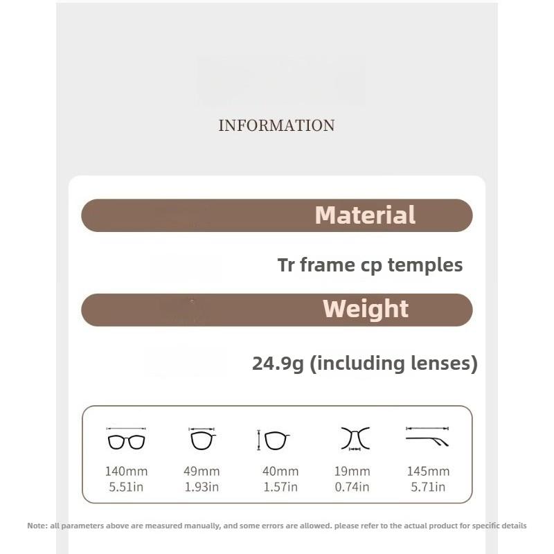 2025 New Fashion Retro Oval-Frame Anti-Blue Light Glasses Premium Versatile Plain-Lens Spectacles for Men and Women