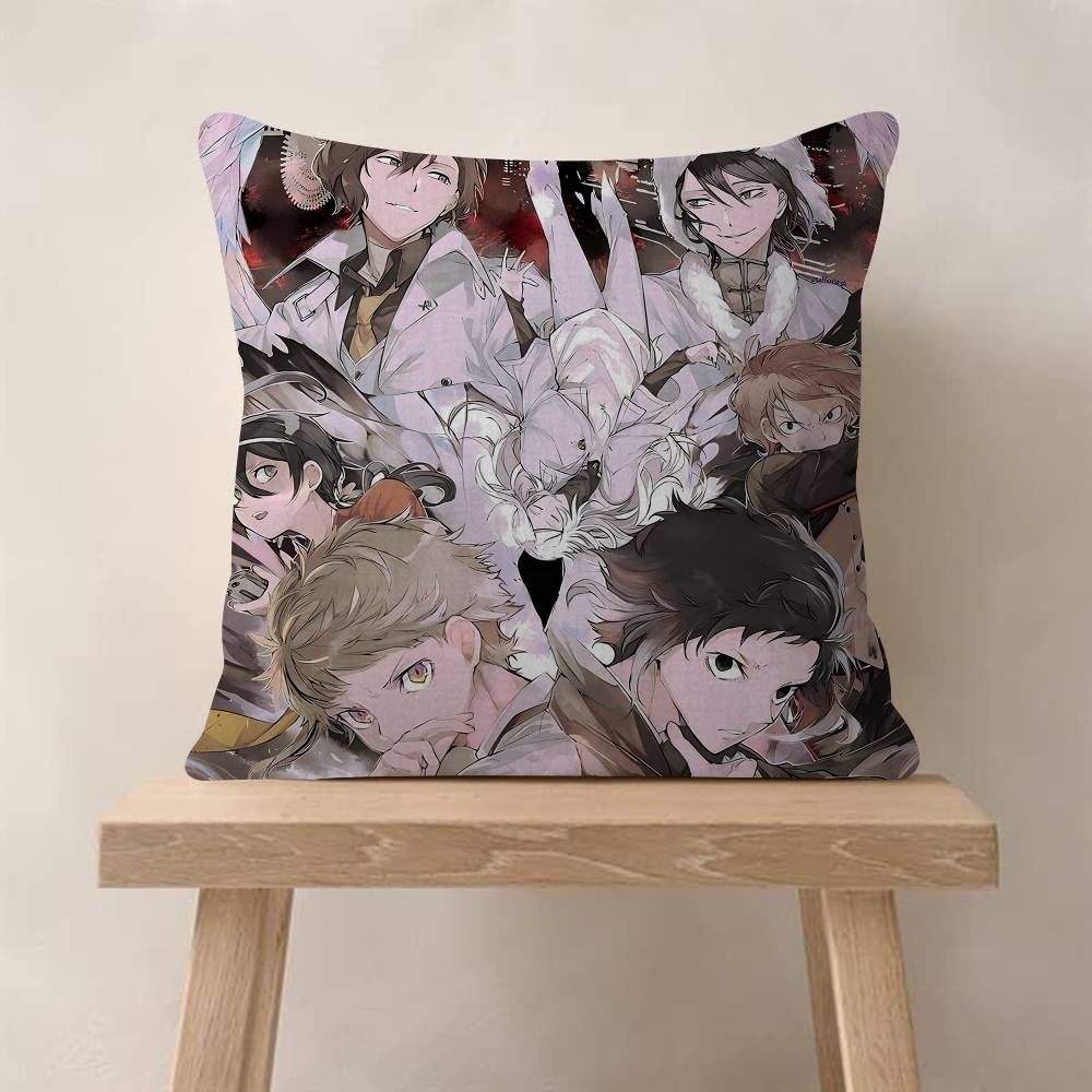 Anime BBungo SStray DDogs Pillow Anime Pillow Sofa Bed Head Pillow Cover Cushion Cover Fashion