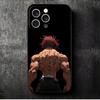 Baki the Grappler Anime Soft Phone Case for iPhone 16 16E 17 Air 15 Pro Max 14 Plus 13 Mini 11 12 7 Black Cover Back Shell