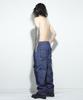 Millimillieon Basalt Denim Like Cargo Pants B08-Navy