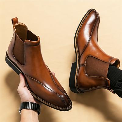 Nuovi Stivali Invernali Alti di Qualità Chelsea Slip-on Stivaletti alla Caviglia per Uomo Casual Marca di Lusso Designer Scarpe High-top Zapatos Hombre