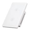Smart Touch Wall Switch APP Control 2 Way Tempered Glass Panel Light Switch for Home Office