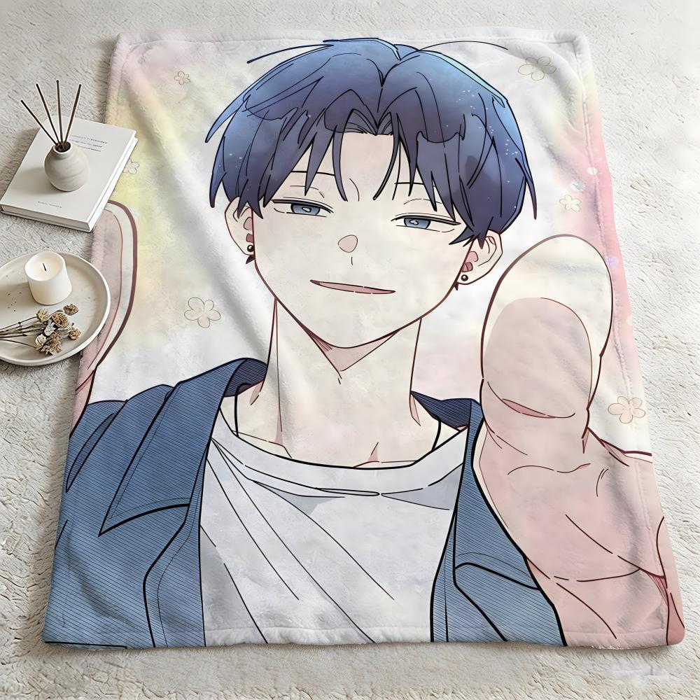 anime O-One Room TA-A Throw Warm Soft Flannel Blanket, Multi-use for Sofa Bed Camping Travel Nap