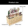 Hand Carved Christmas Advent Calendar Wooden Cabinet With 24 Compartments Drawers Box For Festival Organization