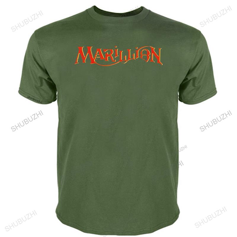 ZheXiong TEE Marillion T-shirt Britse Rockband Logo T-shirt EU Maat Ronde Hals Ademend Hoge Kwaliteit Korte Mouw Katoenen T-shirts 2XL