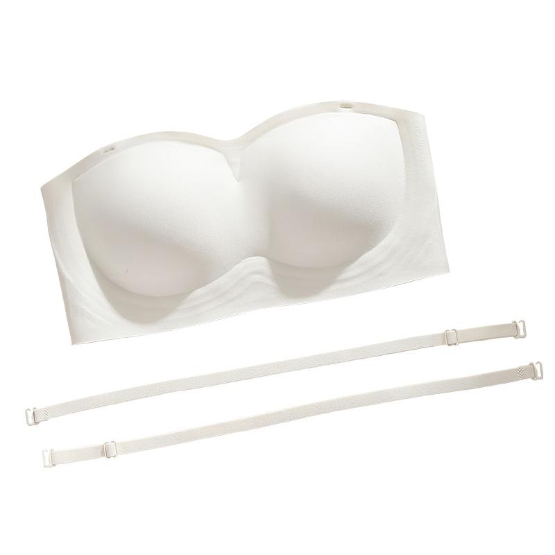 Removable Shoulder Strap Underwear Women's Non-slip Gathering Sub-breasts Invisible Non-marking Beauty Back Tube Top Breast Wrapping Underwear Bra