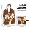 Monchhichi Eco Large Capacity Foldable Eco Shopping Popular Lightweight Waterproof Shopping Stylish Tote Plastic Shopping Compact Convenience Store
