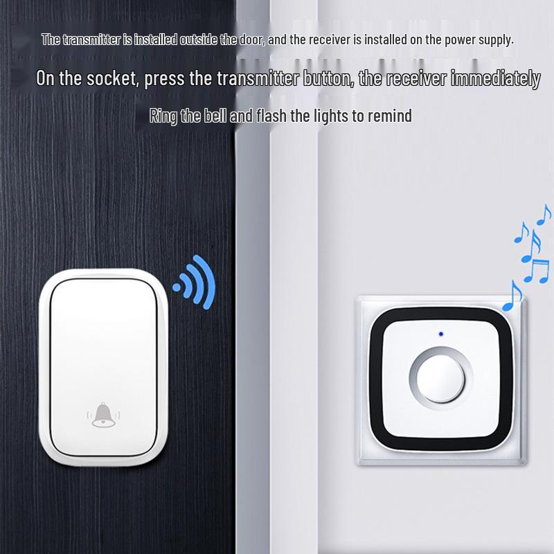Battery-Free Wireless Smart Doorbell with Ultra-Long Range and Self-Powered Alerts for Home Use