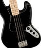 Squier by Fender Electric Bass Affinity Jazz Maple Black Black z miękkim futerałem Series™ Bass®, podstrunnica, płytka maskująca,