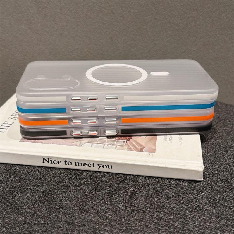 For Xiaomi POCO X8 Pro Max Case Simple Magnetic Matte Transparent Corrugated Hard Cover For POCO X8 Pro Shell Dustproof Bumper