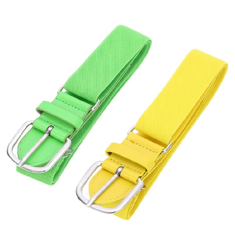 Solid Color Baseball Belt Softball Waist Belt Adjustable Waistband Classical Elastic Waistchain Belt for Teenagers Adult