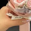 Pocket Rose Artificial Flowers Gift Packaging Mini Bouquet Long-Lasting No Wither Flower for Valentine’s Day Birthday