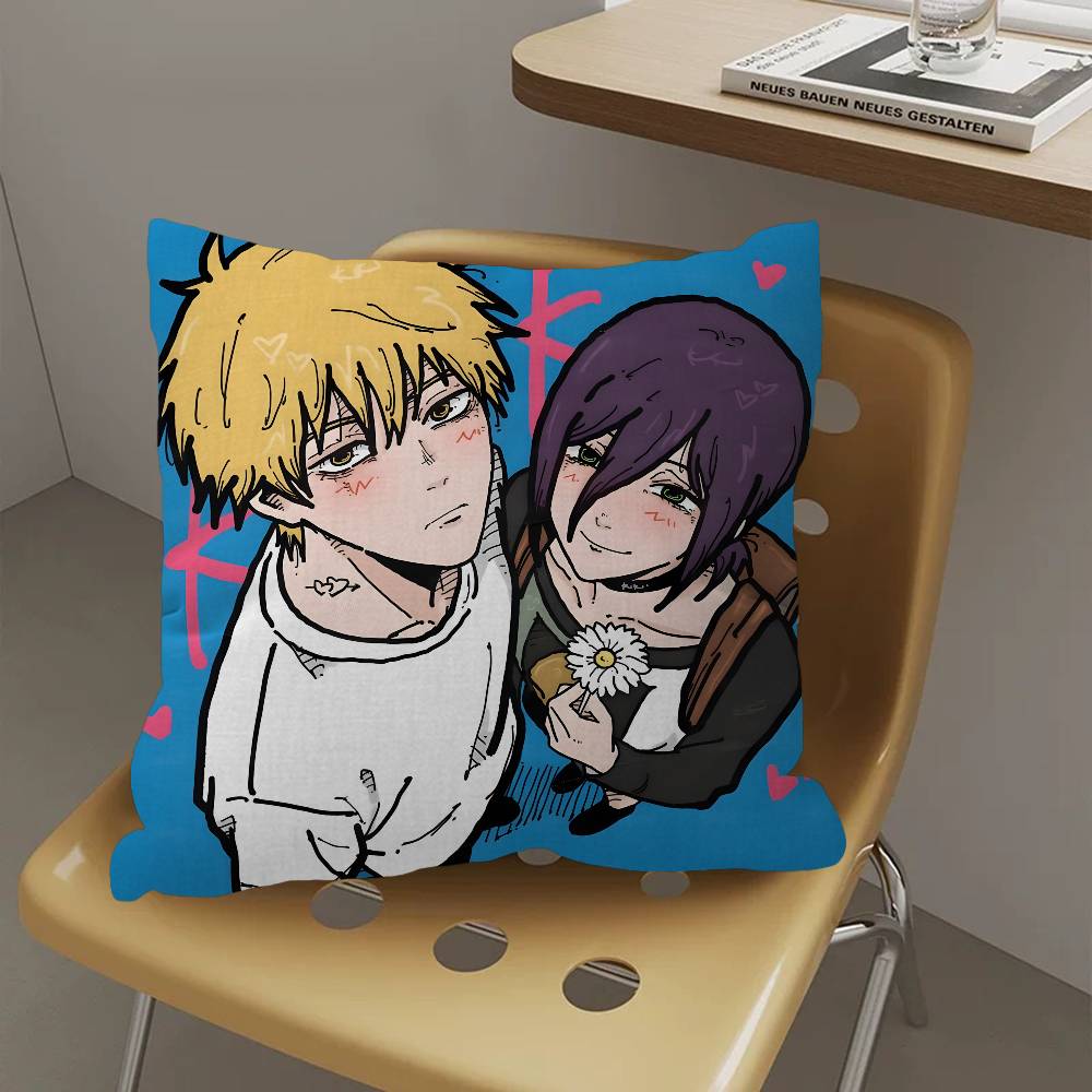 Popular Anime C-Chainsaw M-Man R-Reze A-Arc Pillow Anime Pillow Sofa Bed Head Pillow Cover Cushion Cover 45x45 Cm Fashion