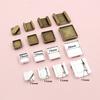 New Fashion 10pcs 10-20mm Inner Size Bronze Silver Plated Square Cabochon Base Setting Pendant,Fit  20mm Square Glass Cabochons 