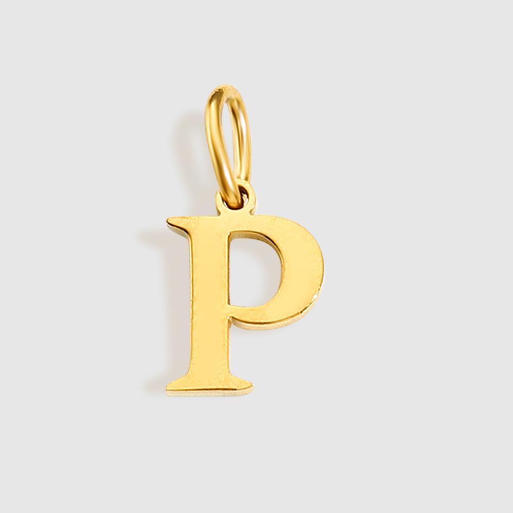 EMANCO Initial Alphabet Pendant Stainless Steel Charms for Making Necklace Minimalism Accessories Women's Jewelry Wholesale