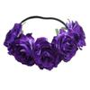 Bridal Wreath Simulation Rose Flower Hair Band Carnival Party Headdress