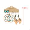 3Pairs Bohemian National Style Dangle Earrings Set Alloy for Birthday Party