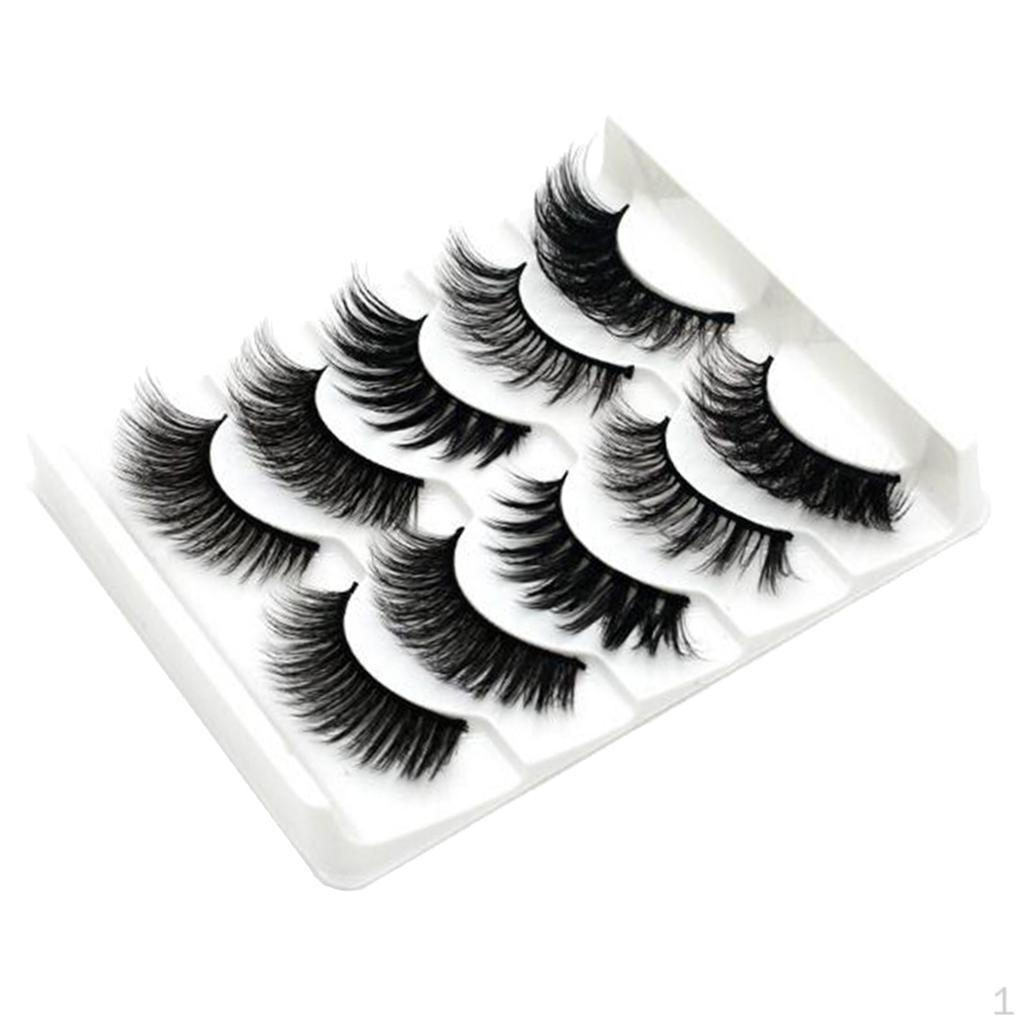 

5 Pairs False Makeup Extension Set 3D-22