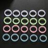 10 Pcs Candy Color Resin Ring Fashion Stackable Rings Y2K Luminous Ring Jewelry