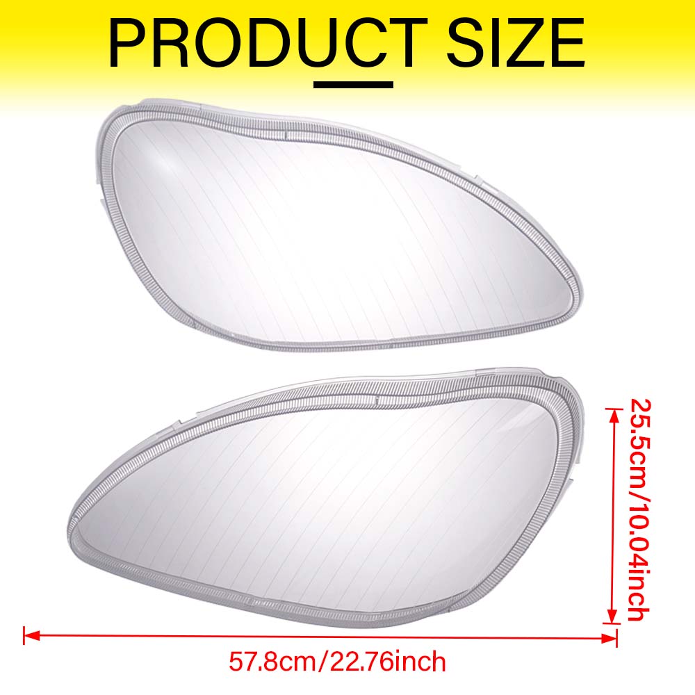 Front Headlamp Plexiglass Headlights Shell Cover Transparent Lampshades for Mercedes Benzs Class W220 138 2006 Car Headlights